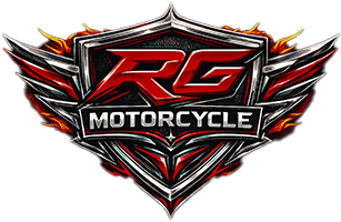 Logo RG Motorcycle marque de moto haut de gamme performance et design