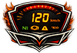 Icône HUD RG Motorcycle affichage tête haute remplaçant les écrans traditionnels moto